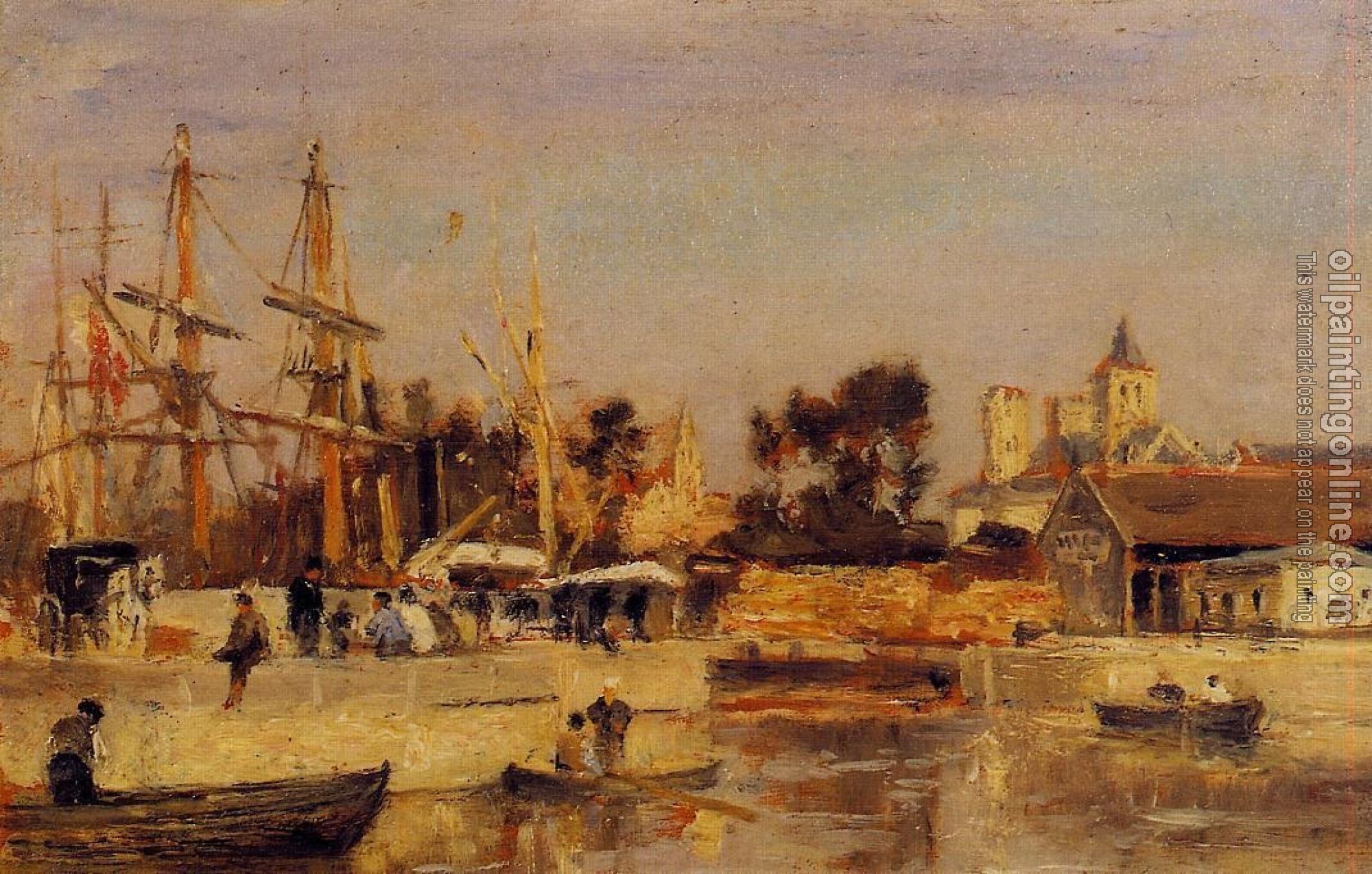 Lepine, Stanislas - A Corner of the Port, Caen